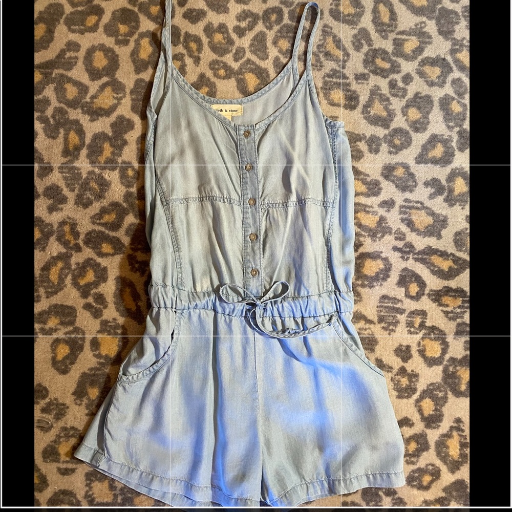 Cloth & Stone Denim Romper